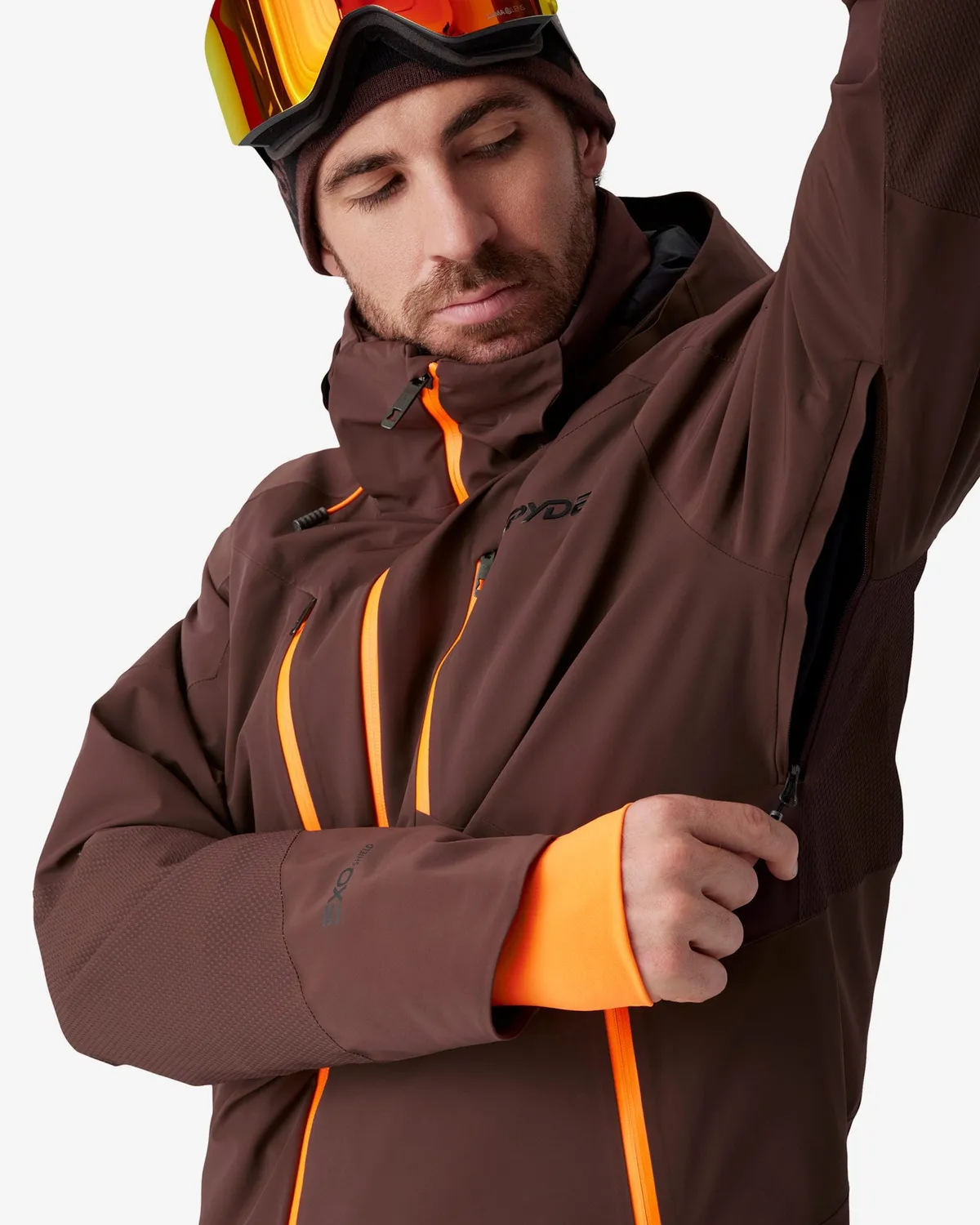 Spyder Alyeska skijakke herre Mocha vanntett