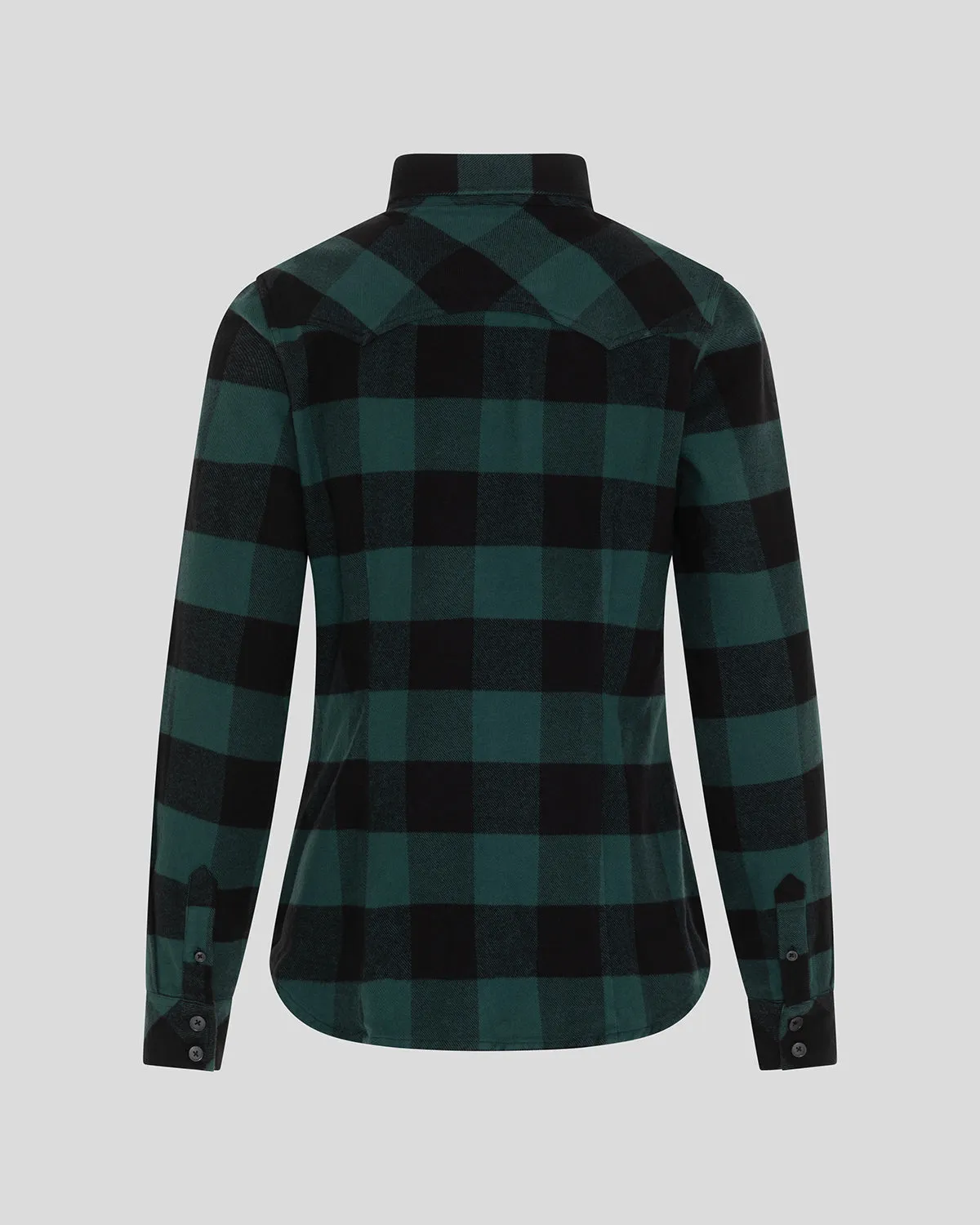 Rokker Denver skjorte dame grønn/svart flanell