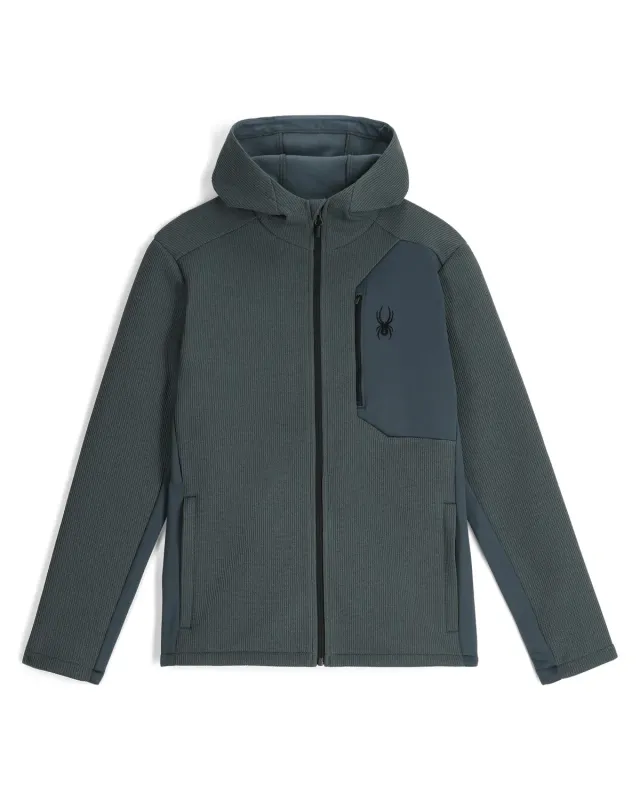 Spyder Bandit hettejakke fleece blå