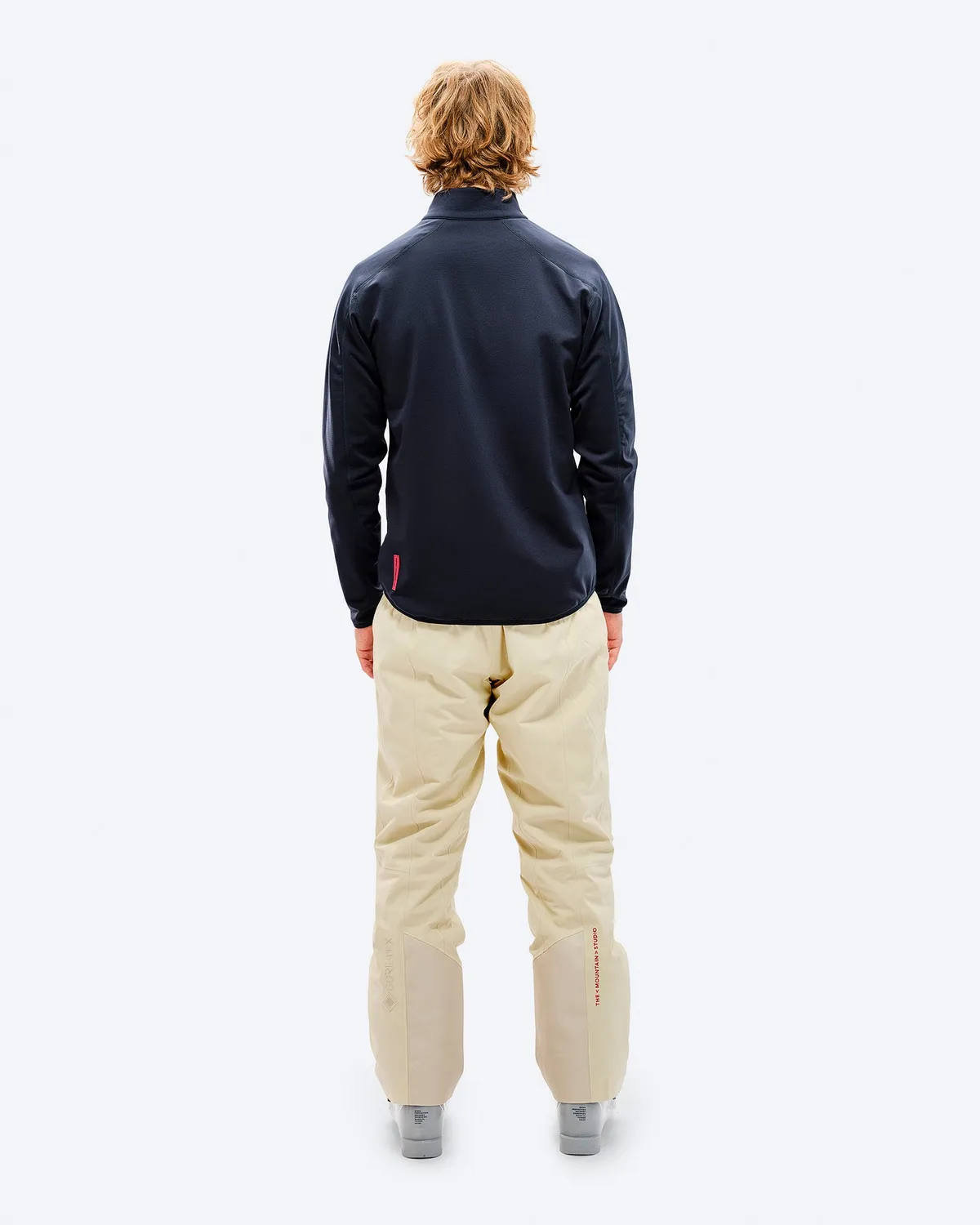 The Mountain Studio M-8 Techno Grid Fleece T-Neck fleecejakke Eclipse grid