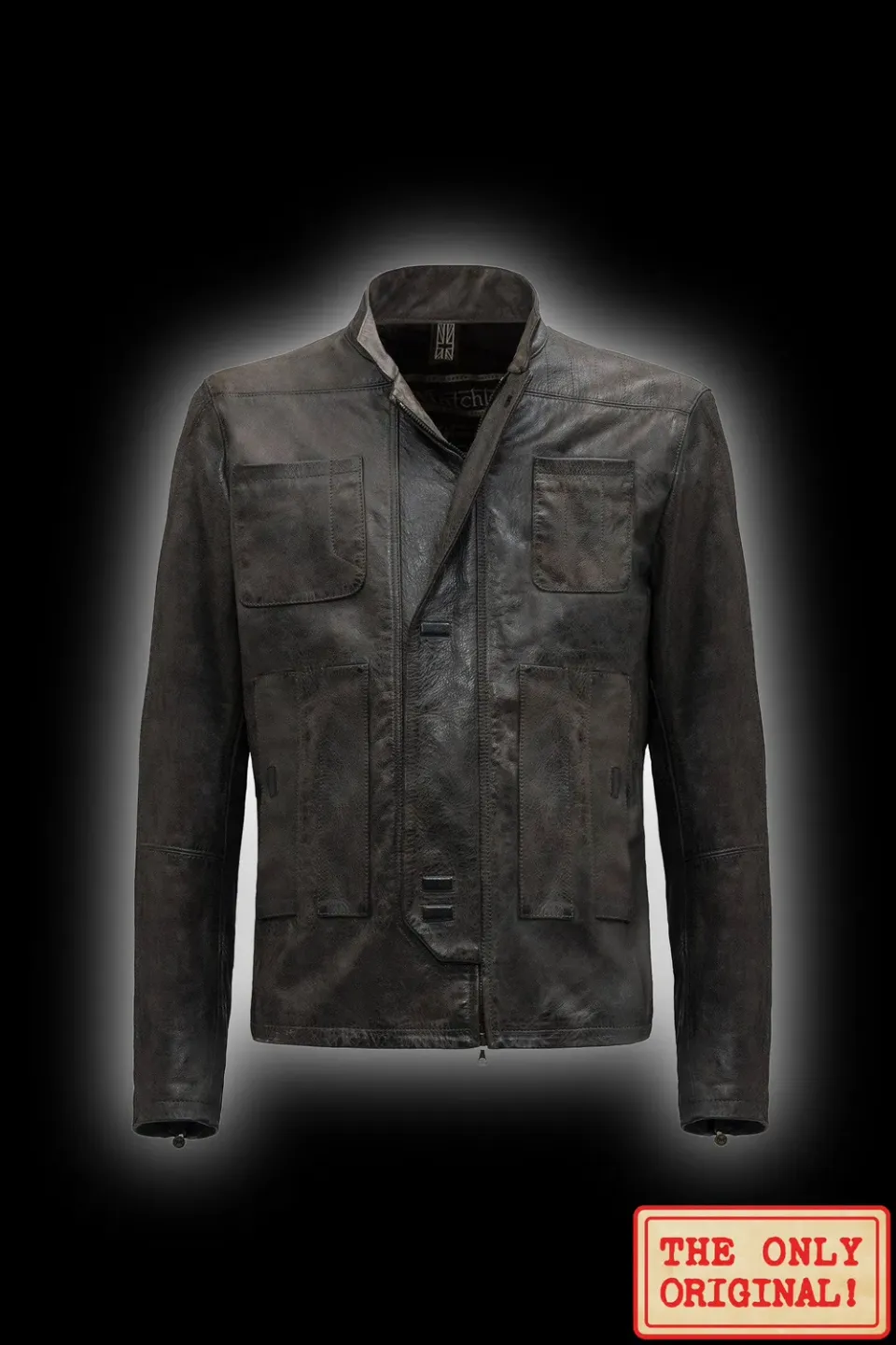 Matchless Han Solo skinnjakke antique black