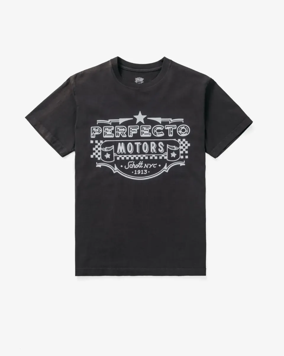 Schott NYC TPER23 t-skjorte vintage tung bomull
