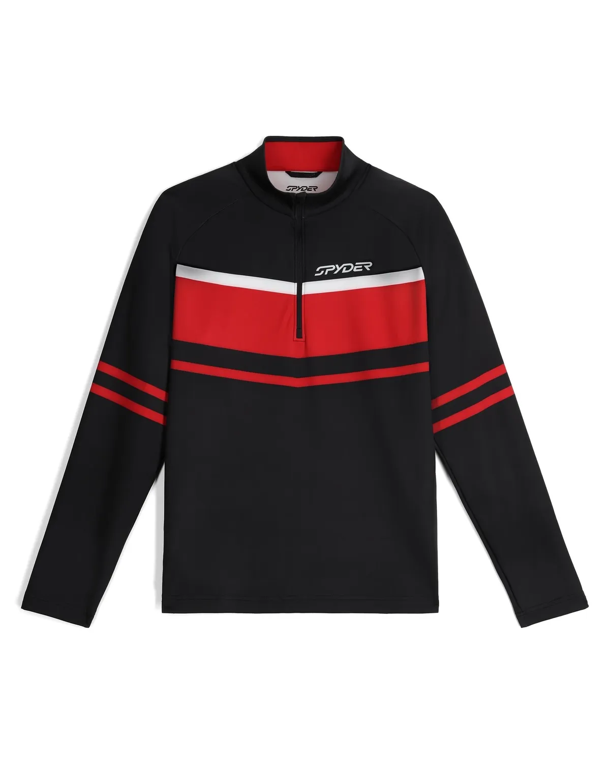 Spyder Legacy half-zip genser svart for motorsykkel
