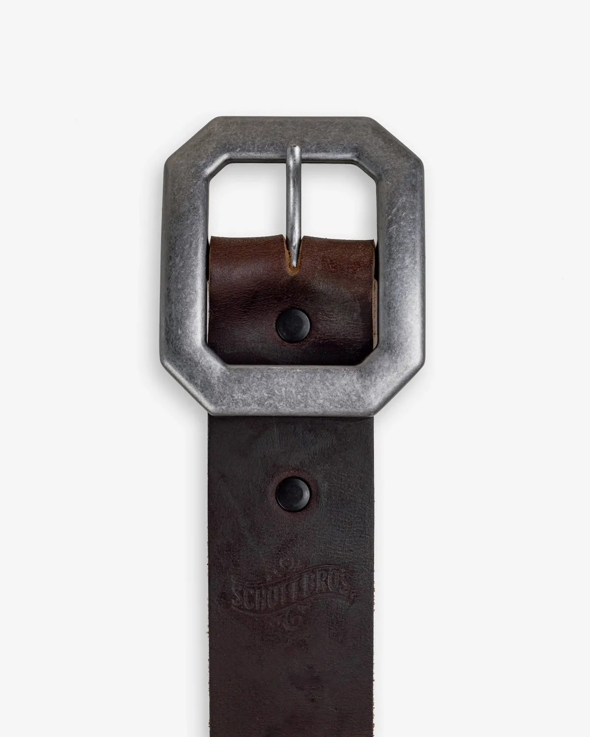 Schott NYC BLT1 lærbelte svart Horween okseskinn