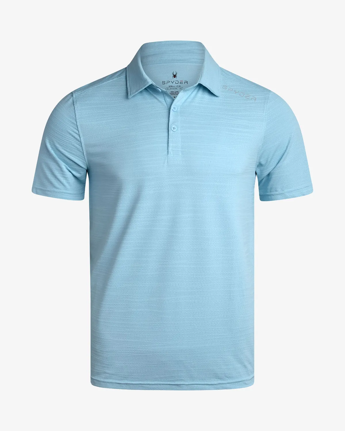Spyder Jacquard polo svart – kort erme