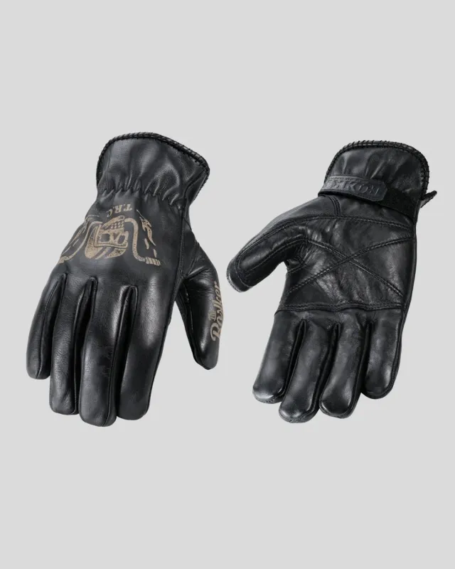 Rokker Glove Tattoo Ape motorsykkelhansker svart