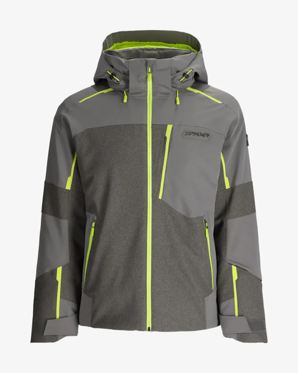 Spyder Leader skijakke herre storm lime 30K vanntett