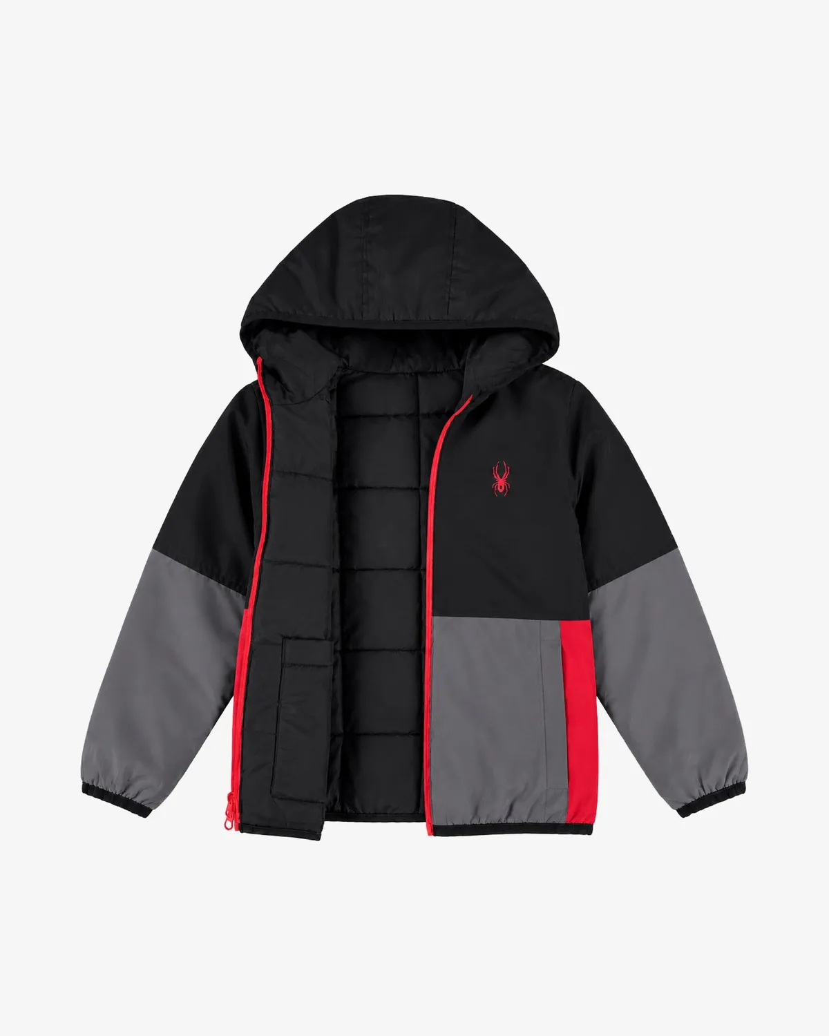 Spyder Reversible Puffer boblejakke barn vendbar