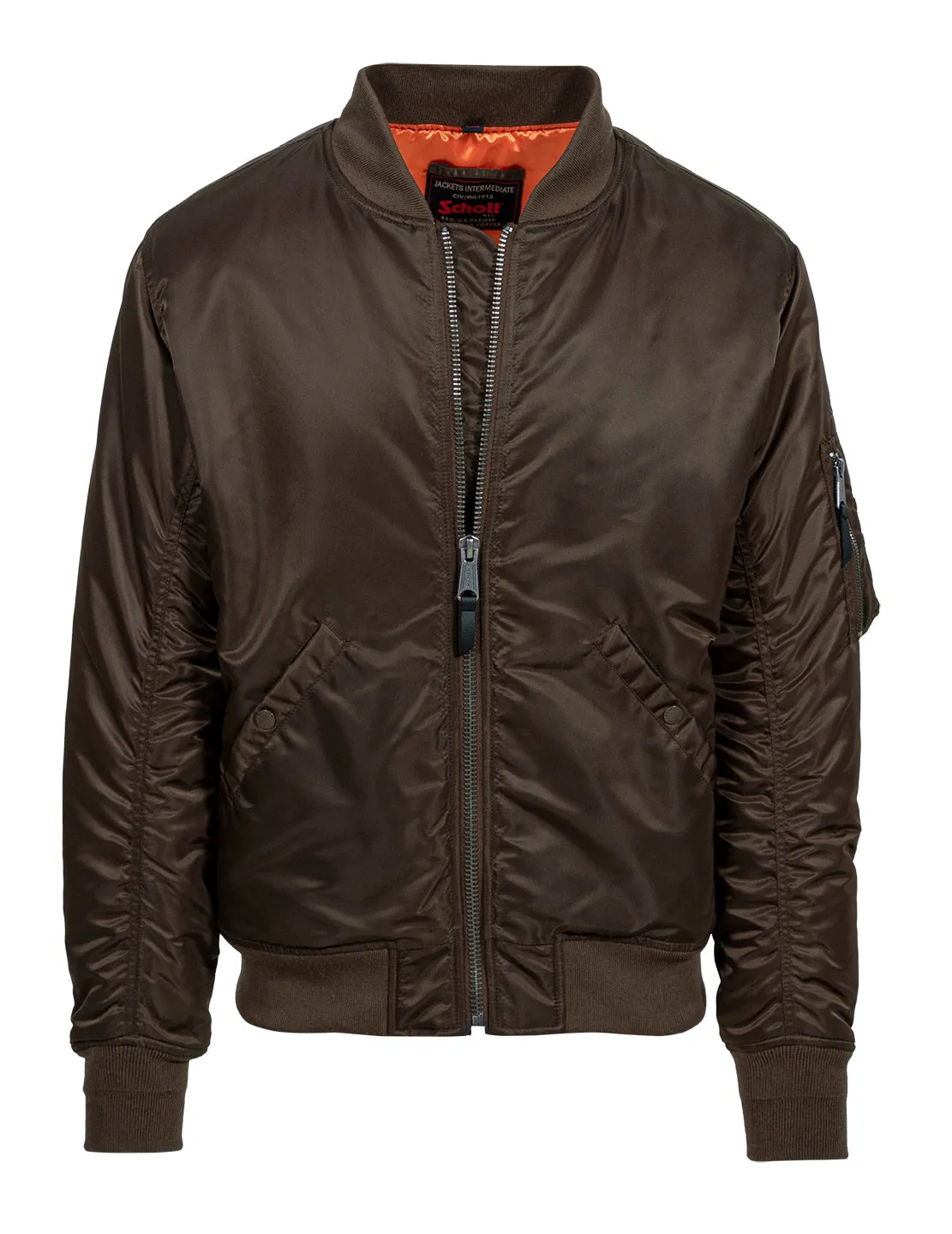 Schott NYC 9628 MA-1 flyjakke svart – nylon