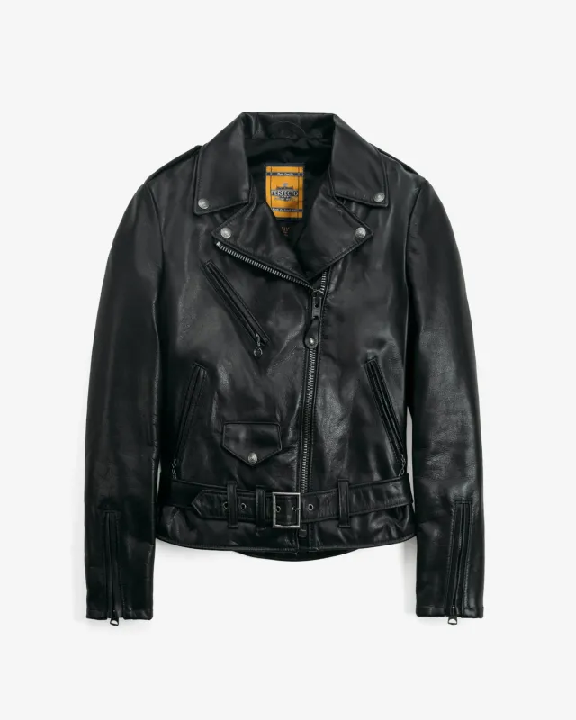 Schott NYC 536W skinnjakke svart oljet kuskinn