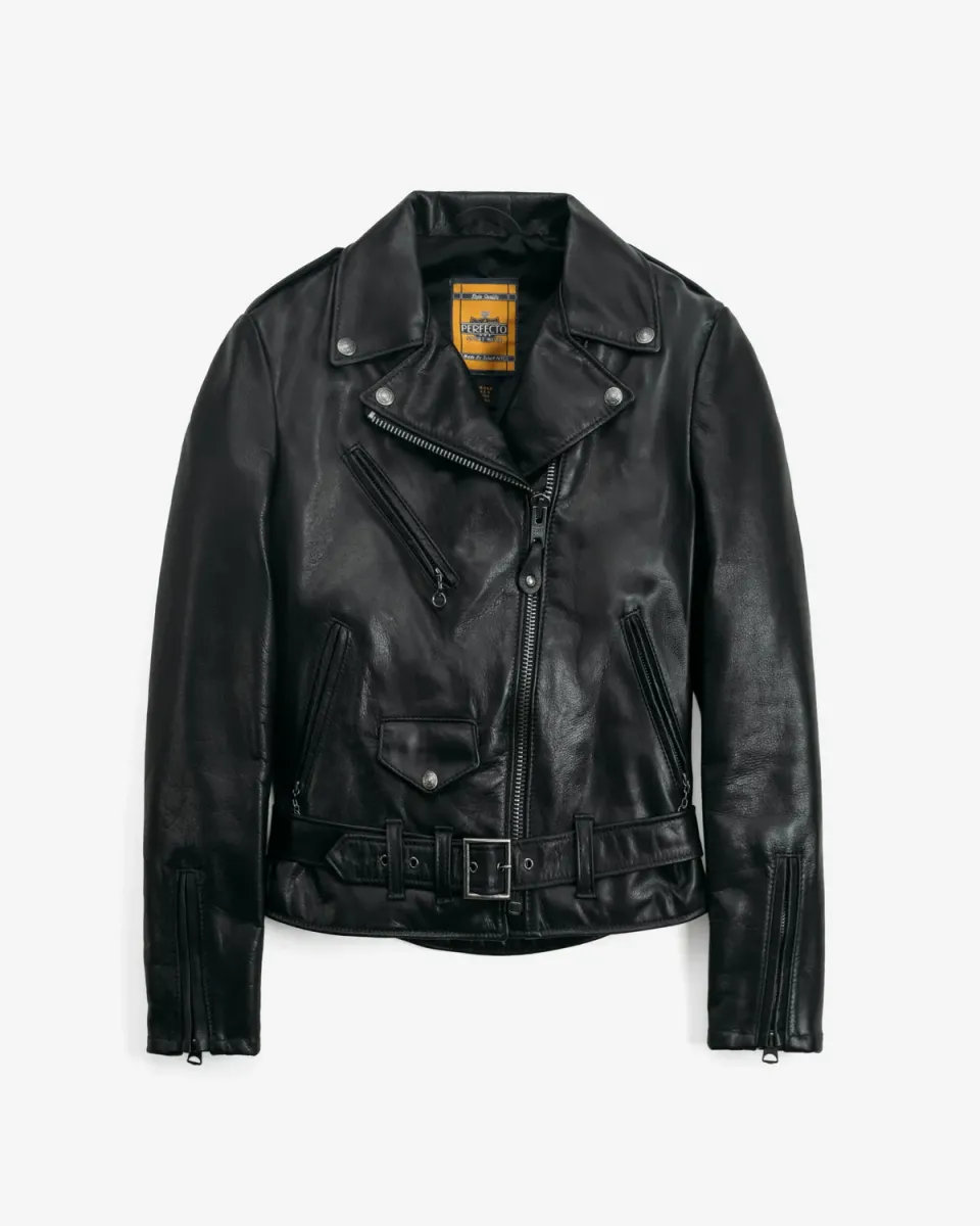 Schott NYC 536W skinnjakke svart oljet kuskinn