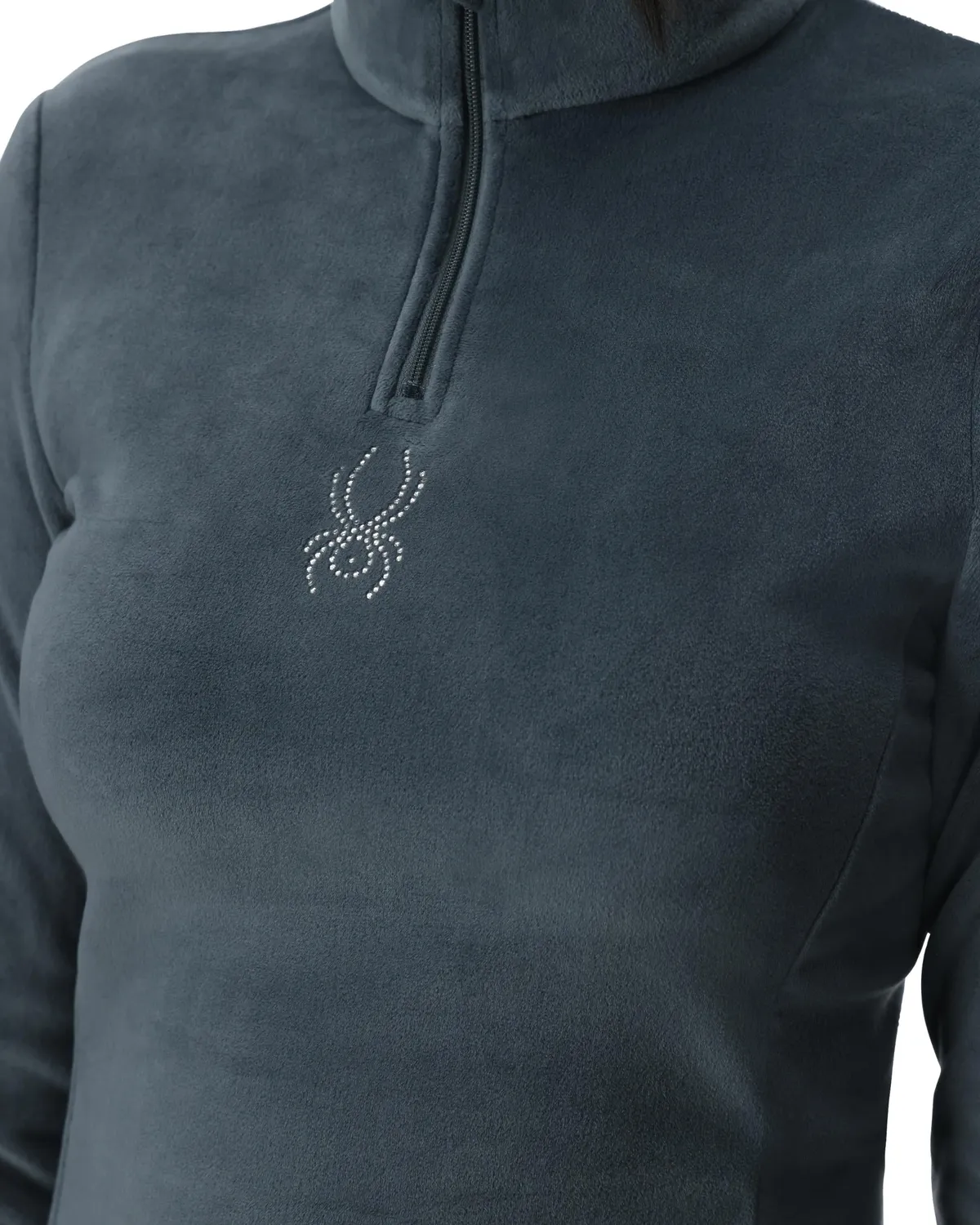 Spyder Shimmer Bug half zip fleece dame blå velur
