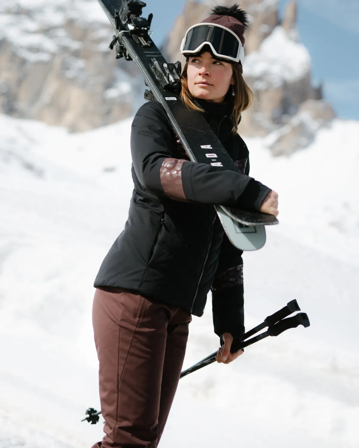 Spyder Fuse skibukse dame mocha 20K vanntett