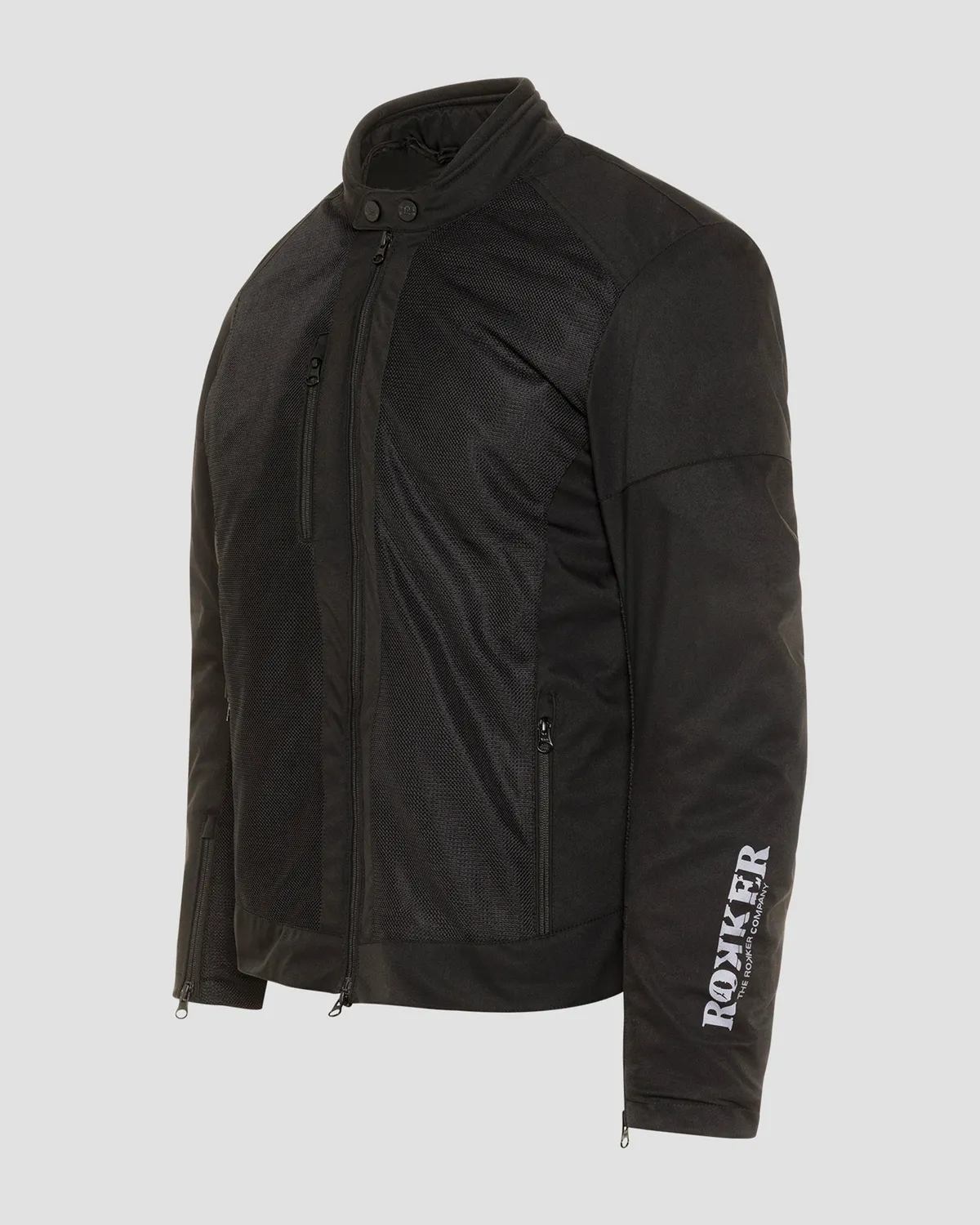 Rokker Miami Jacket jakke S-XXL svart luftig