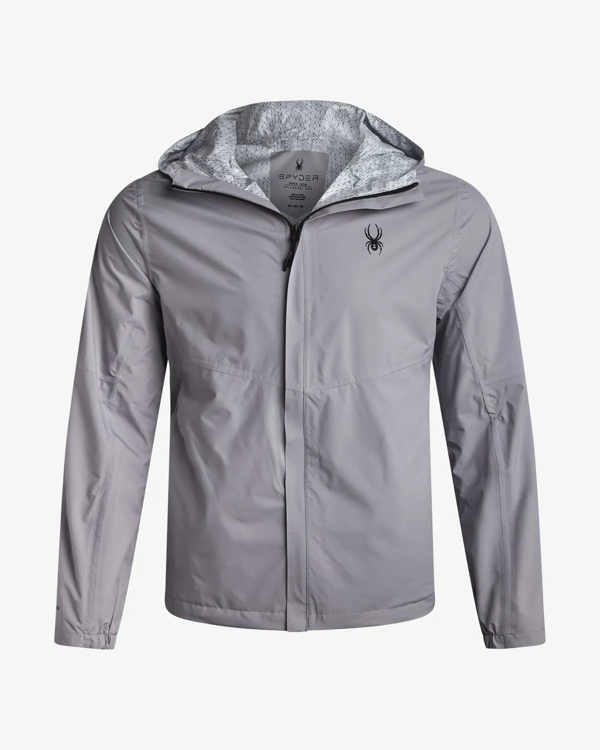 Spyder Cloudy Day regnjakke black herre vanntett