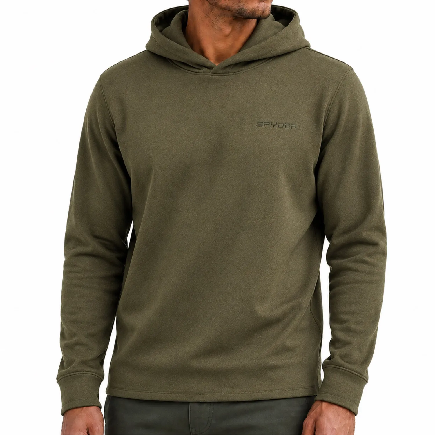 Spyder Corduroy Fleece hettegenser military stretch