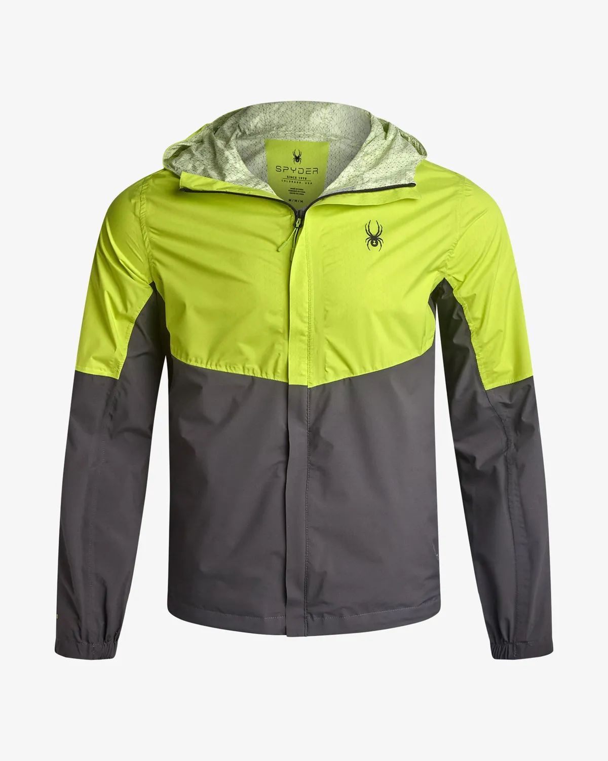 Spyder Cloudy Day regnjakke black herre vanntett