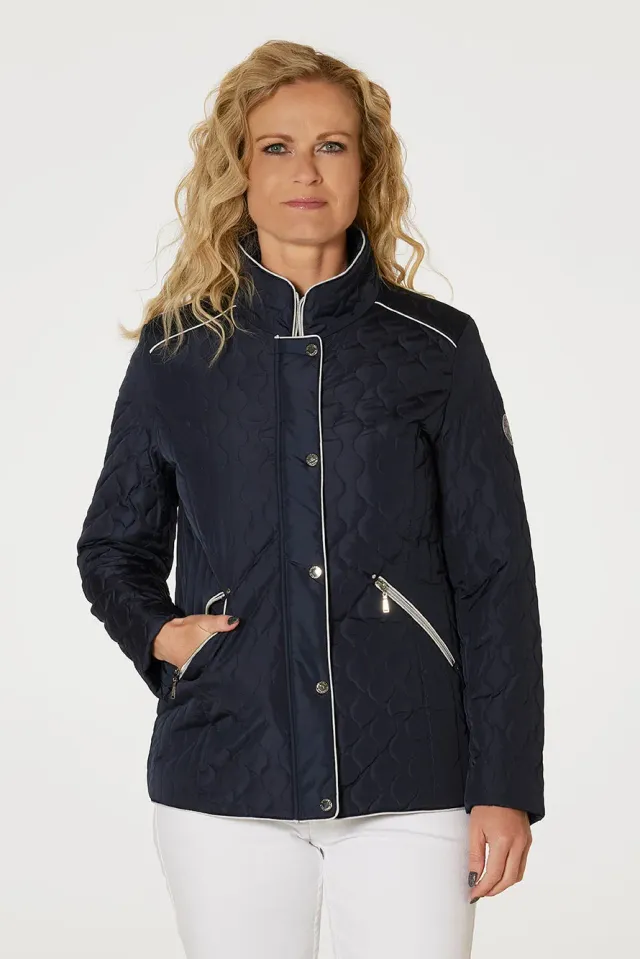 Danwear Belis overgangsjakke marineblå quiltet