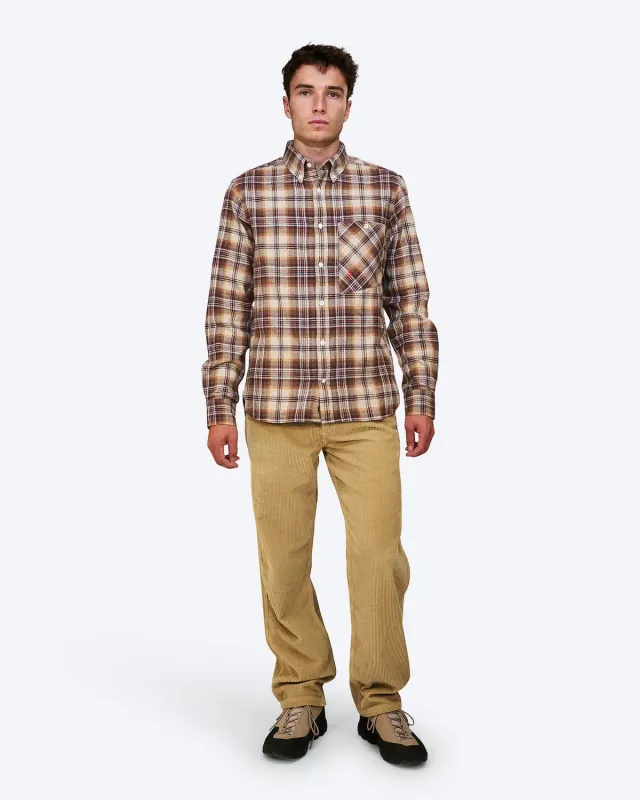The Mountain Studio G-10 flanellskjorte Fudge-Otter rutet