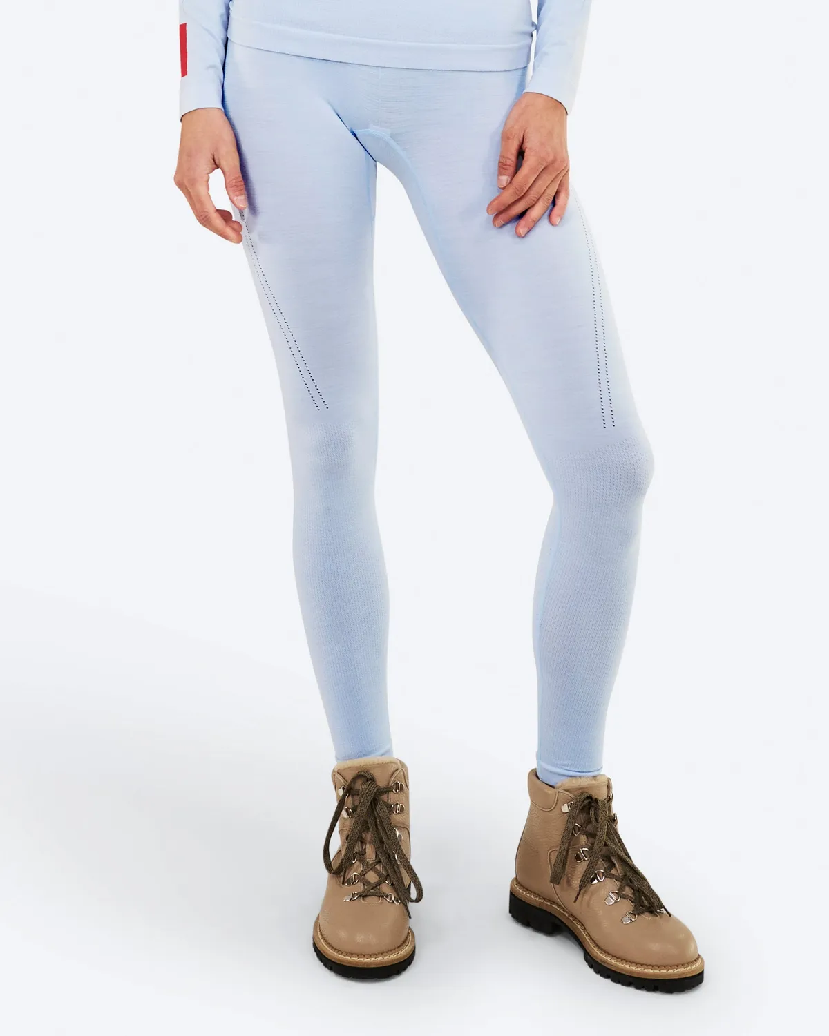 The Mountain Studio U-10 W Seamless stillongs Ice Water merino