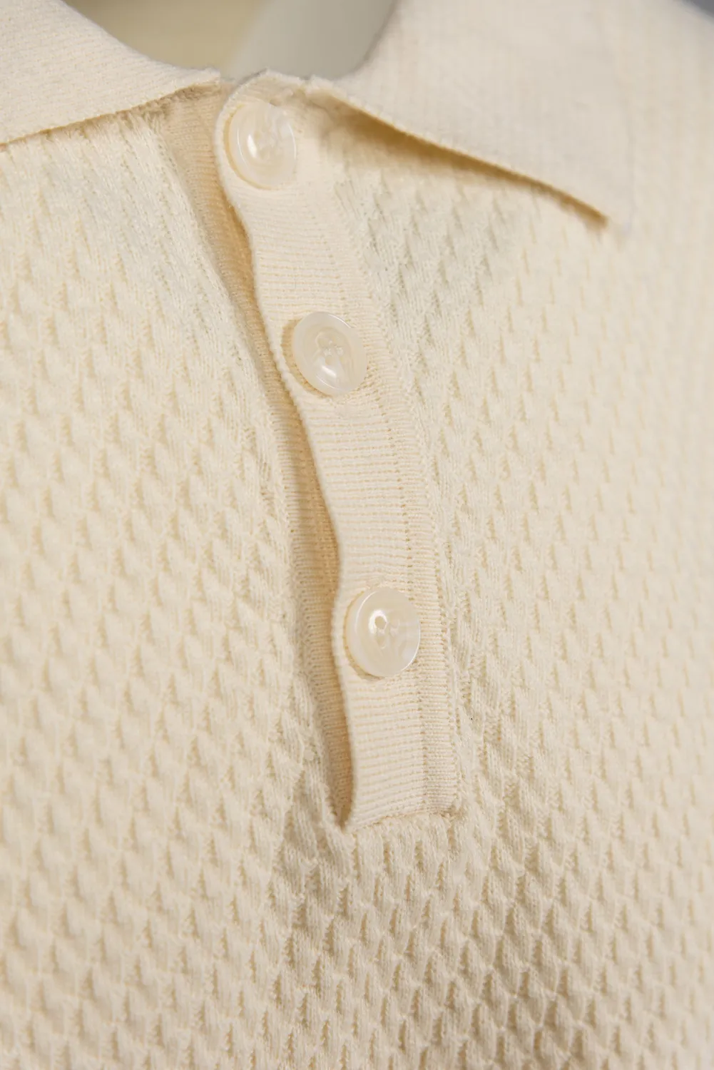 Schott NYC SH2409 polo off white bomull 27 tommer