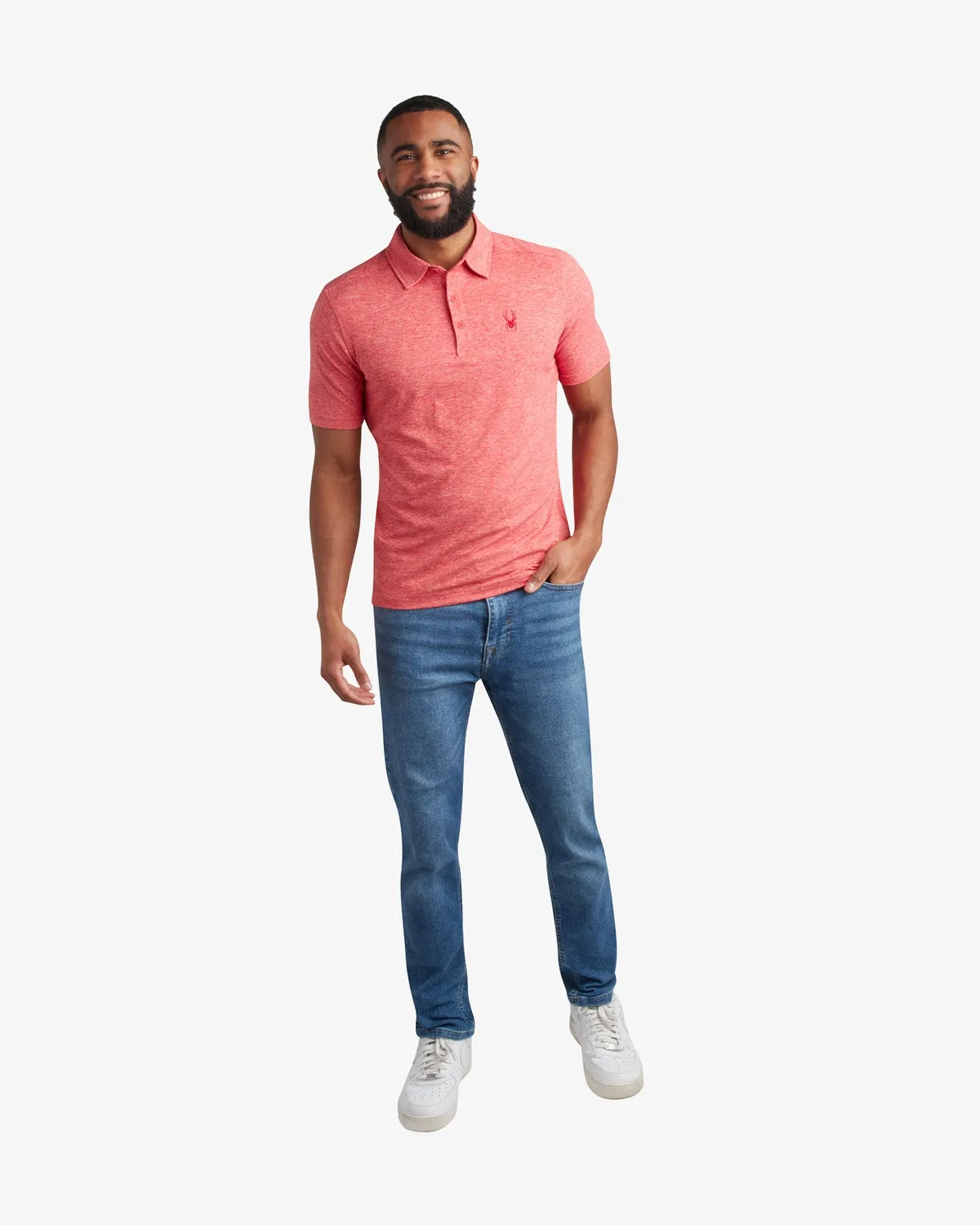 Spyder Jersey Polo herre Black kortermet bomull