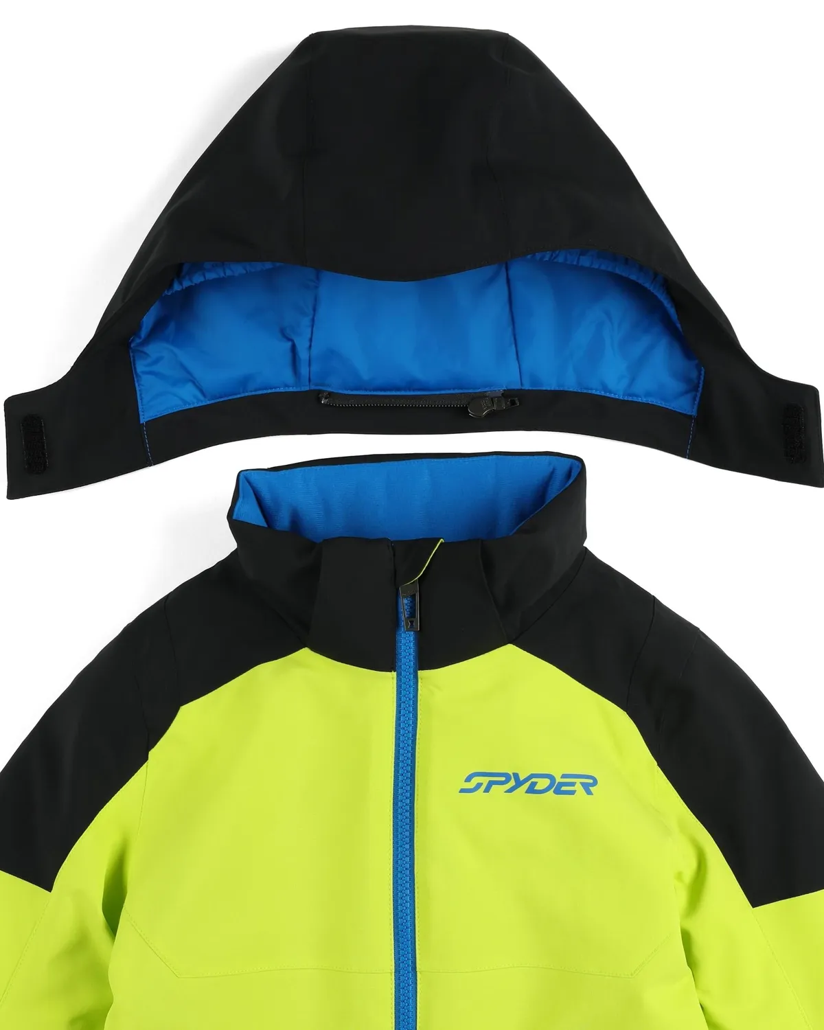 Spyder Challenger skijakke lime smågutt vanntett