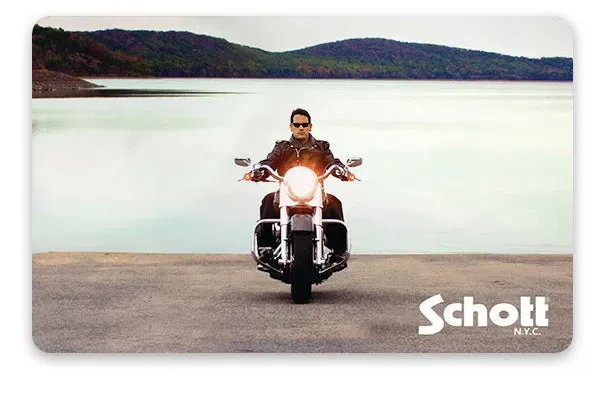 Schott NYC gavekort e-post valgfri sum motorsykkel