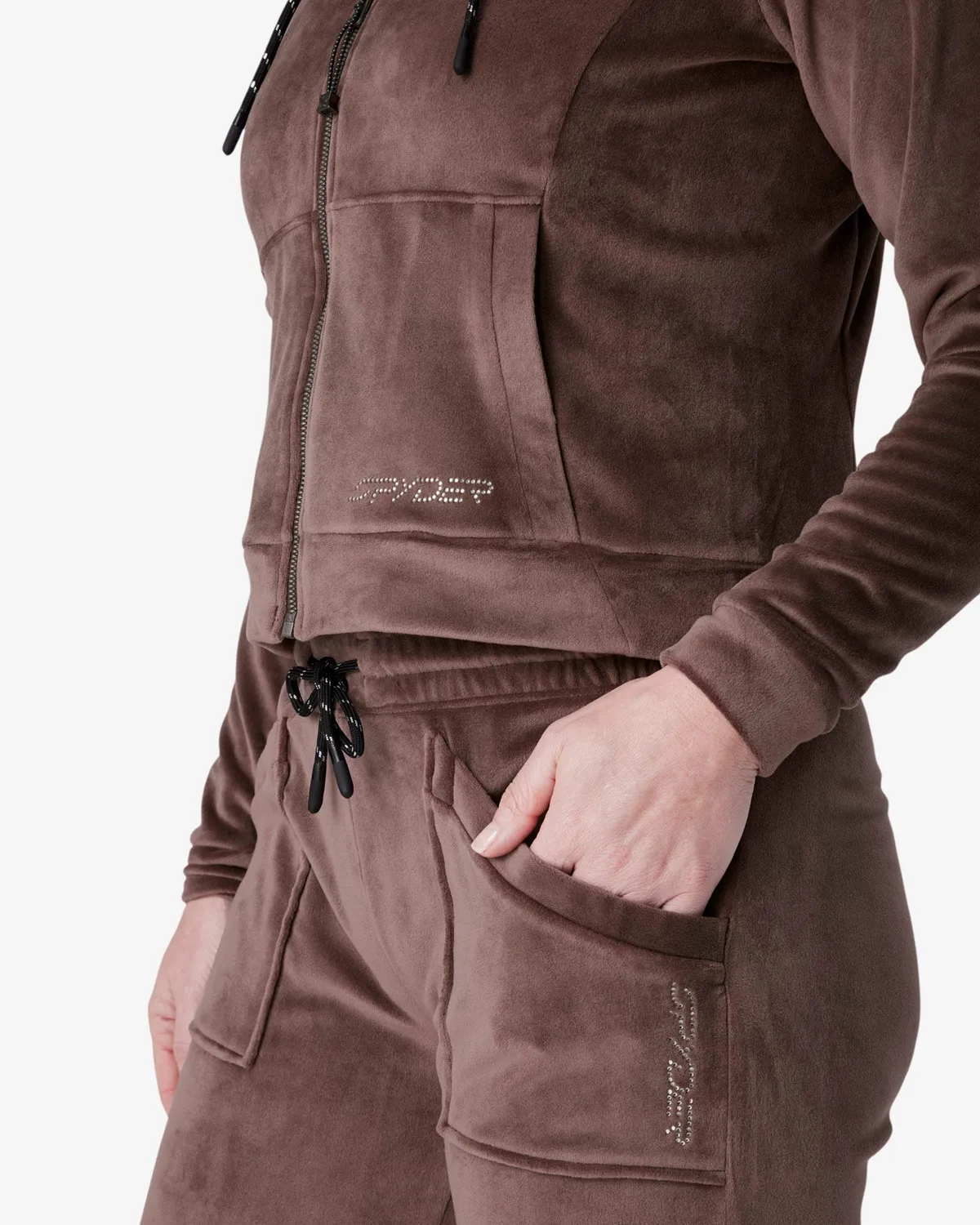Spyder Shimmer jakke Mocha – velour