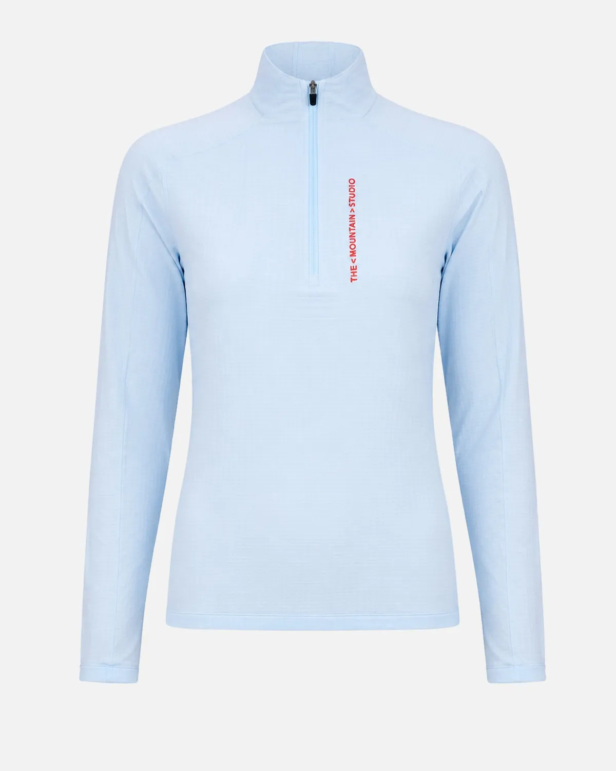 The Mountain Studio M-3 W Light Tech Fleece Half Zip genser Ice Water lett