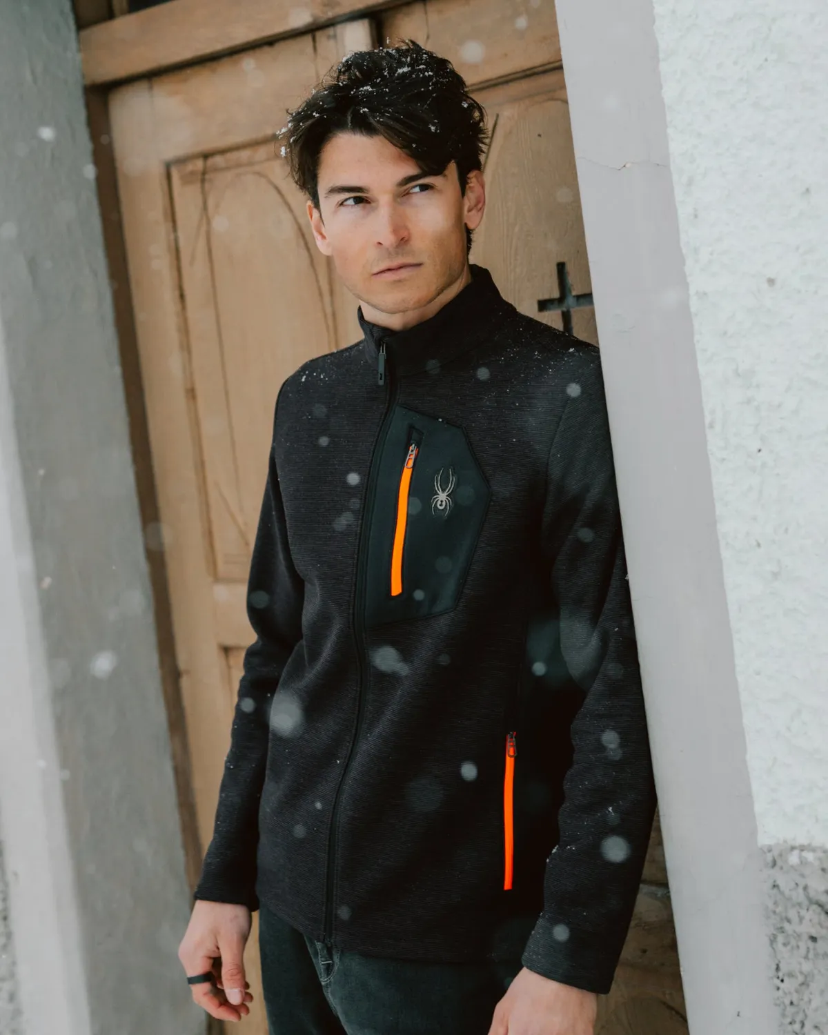 Spyder Bandit fleecejakke mocha melange DWR