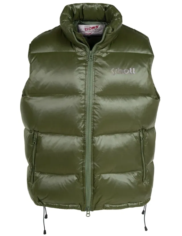 Schott NYC 9264DV dunvest oliven blank dun