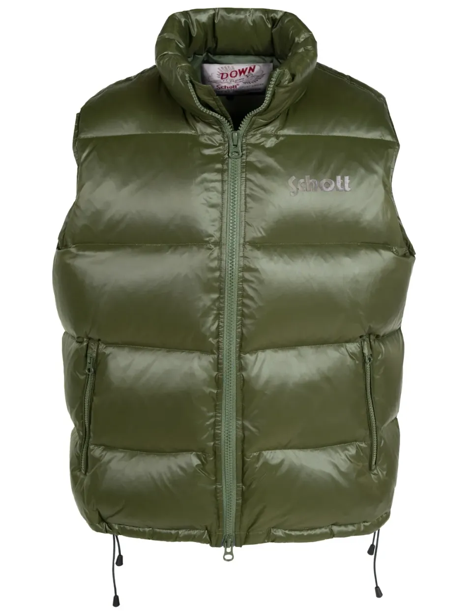 Schott NYC 9264DV dunvest oliven blank dun