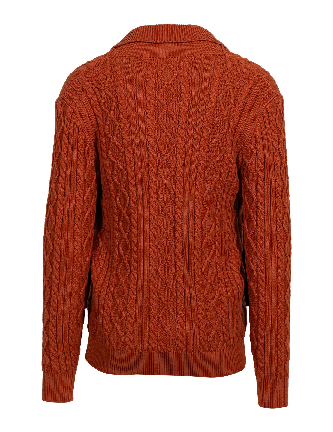 Schott NYC SW2307 cardigan whiskey kabelstrikk sjalskrage