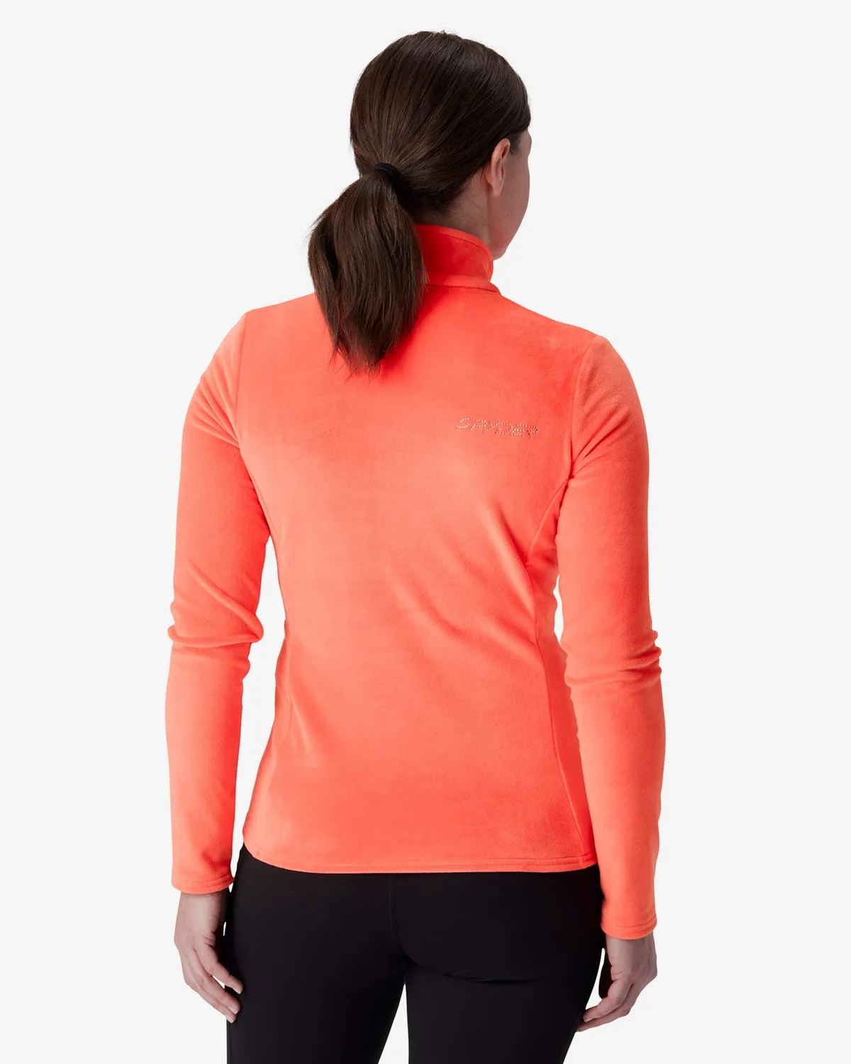 Spyder Shimmer Bug Half Zip genser coral velur dame