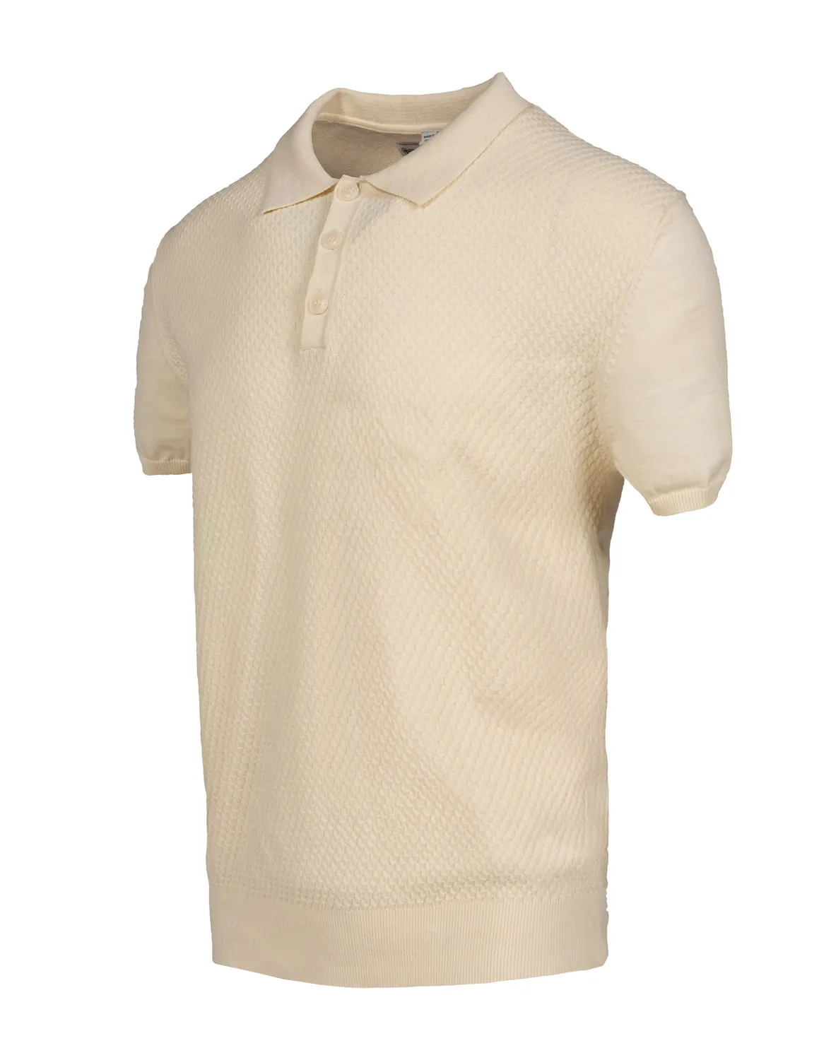 Schott NYC SH2409 polo off white bomull 27 tommer