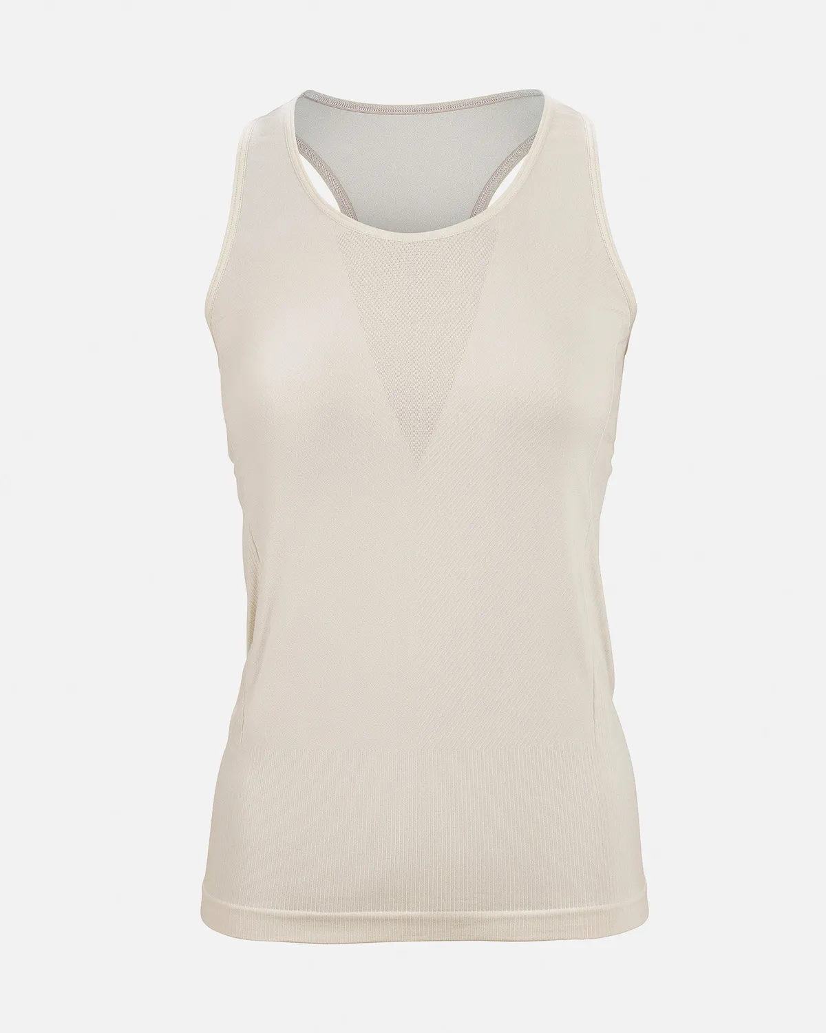 The Mountain Studio T-15 W Two Tone Tech Tank Top singlet Almond Milk lett