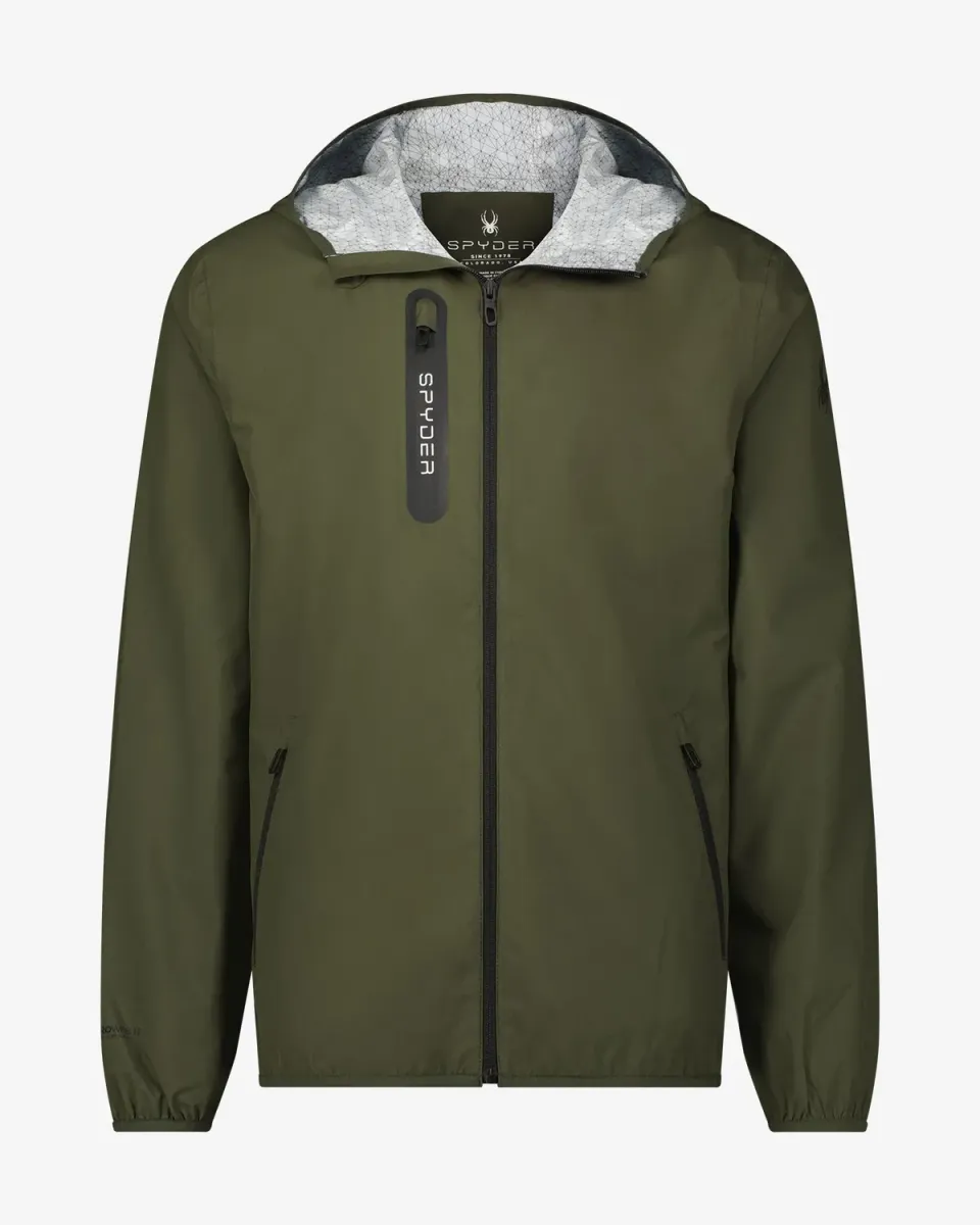 Spyder Mountain Mist regnjakke olive vanntett