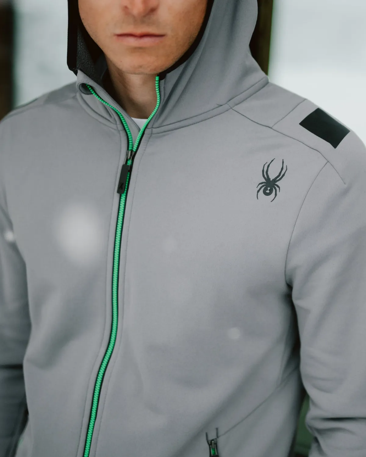 Spyder Speed Fleece fleecejakke herre storm hette