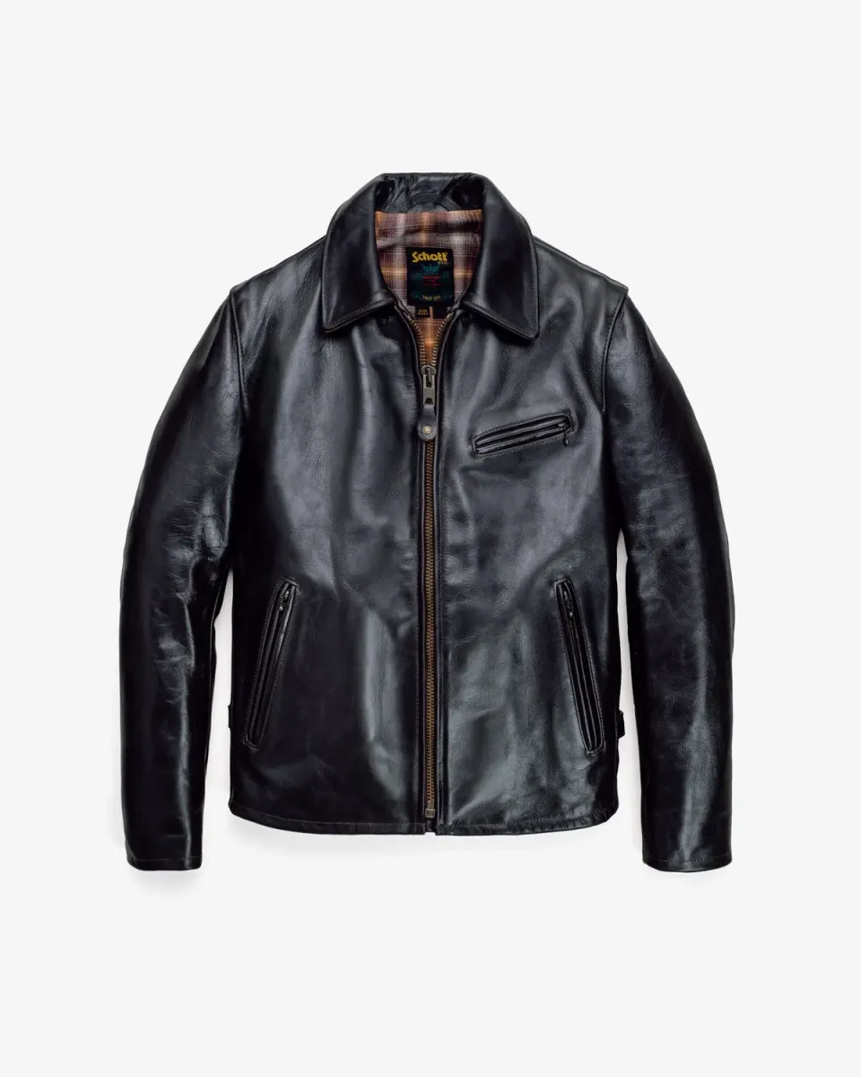 Schott NYC 688 skinnjakke brun kuskn