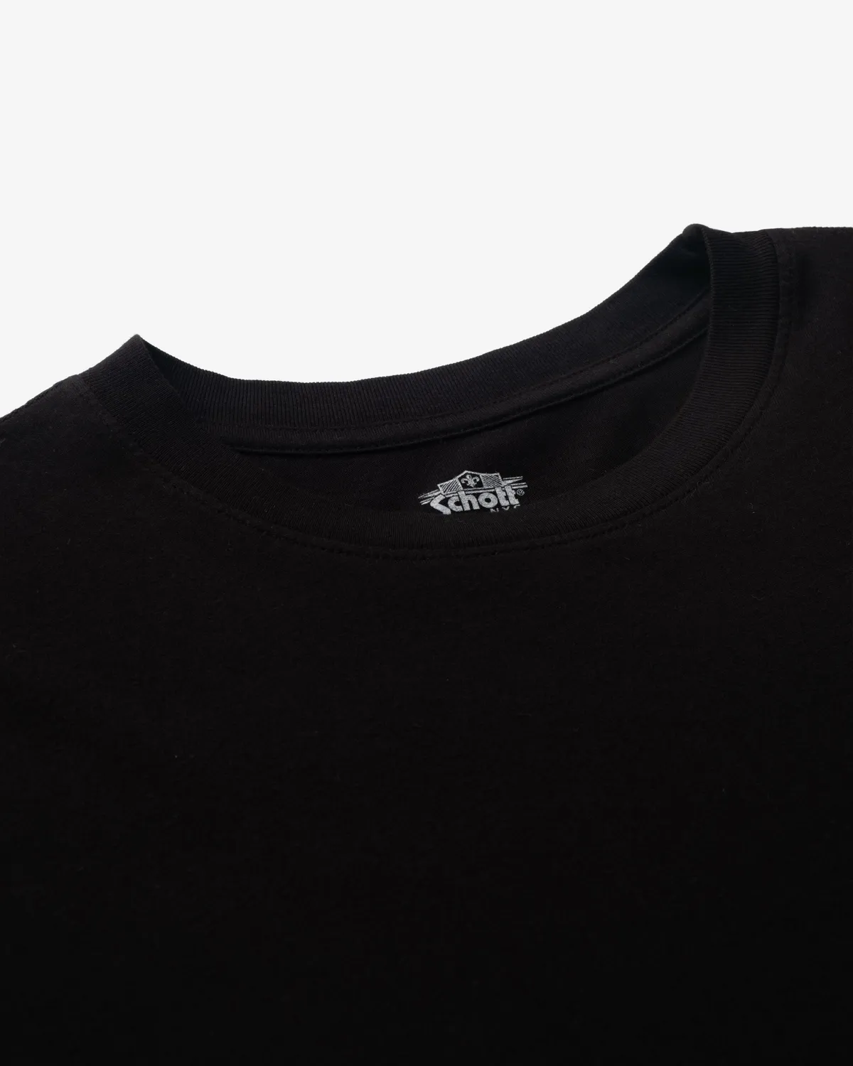 Schott NYC TEE52 t-skjorte svart bomull