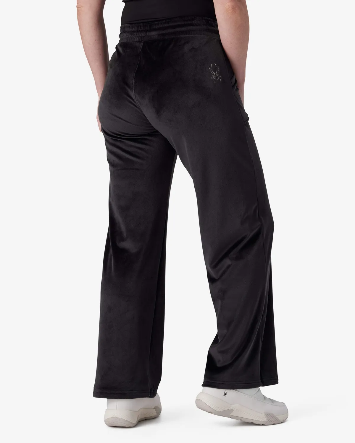 Spyder Shimmer velurbukse dame svart avslappet