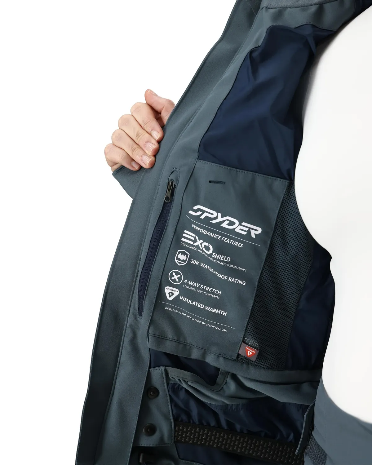 Spyder Schatzi skijakke dame Slate Blue 30K PrimaLoft