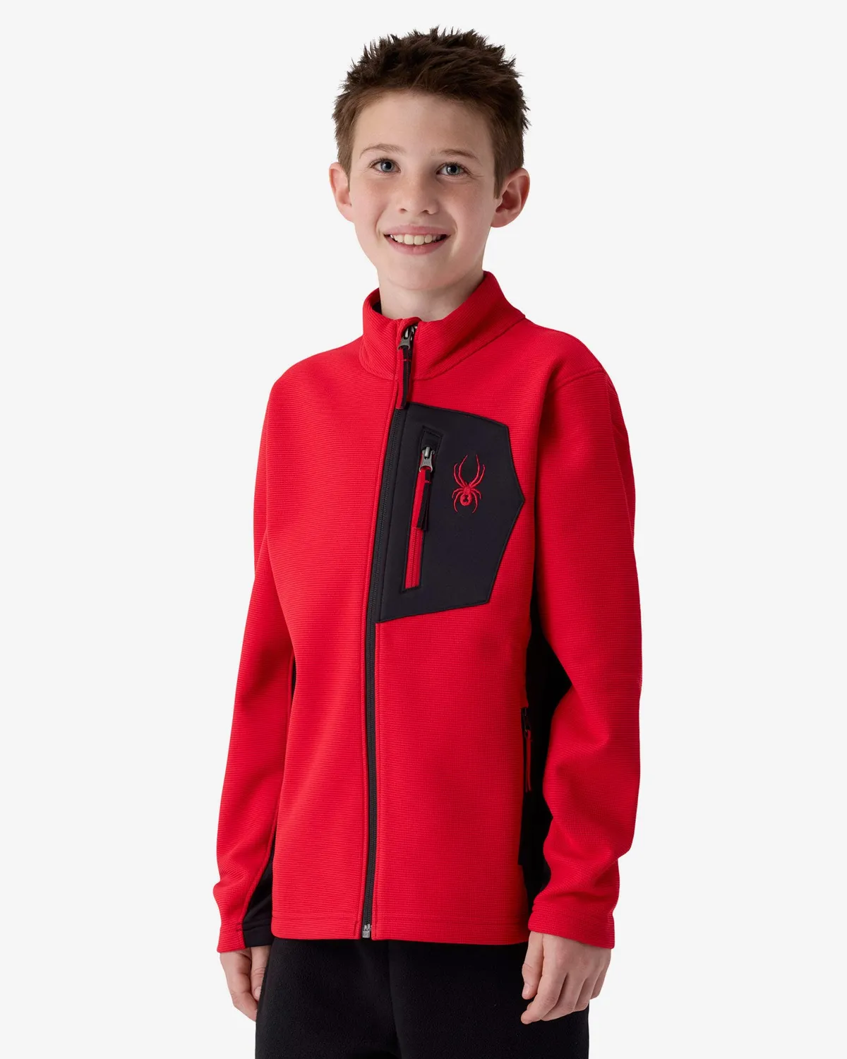 Spyder Bandit fleecejakke gutt strikkefleece