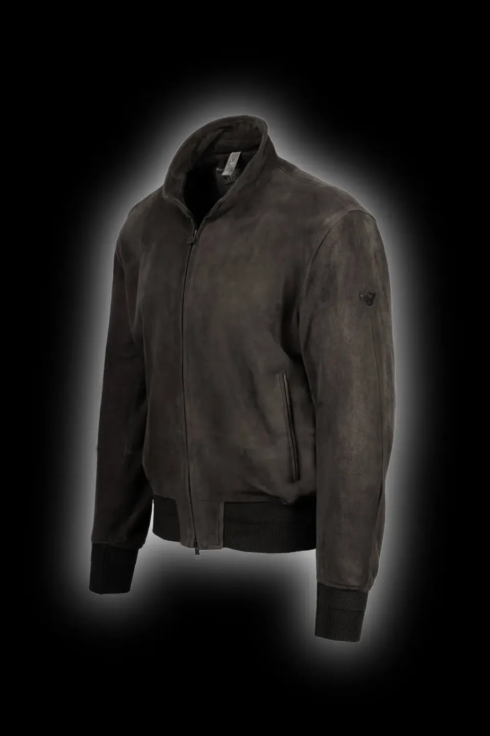 Matchless Craig semsket jakke deep grey bomber