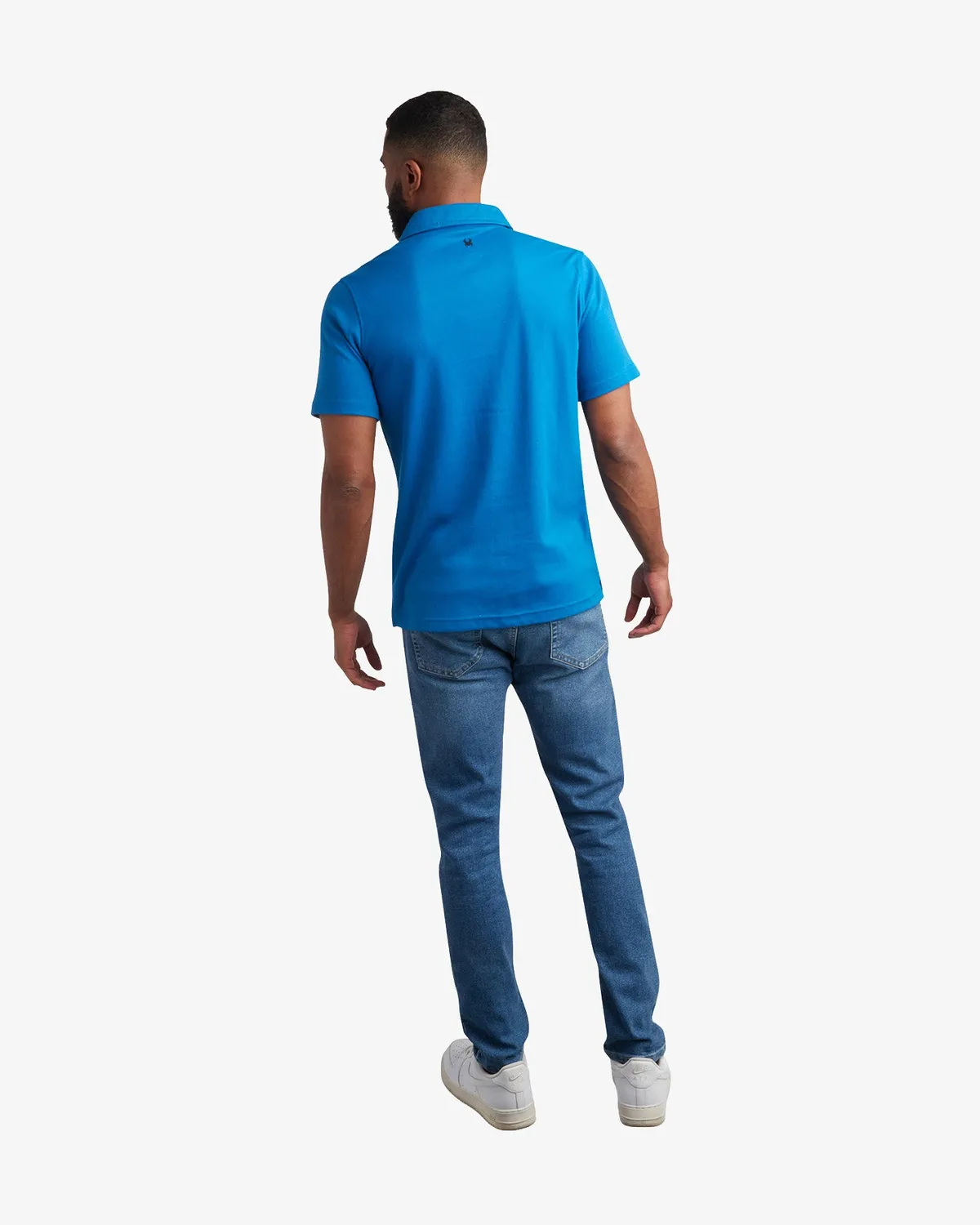 Spyder Polo piké cobalt bomull herre