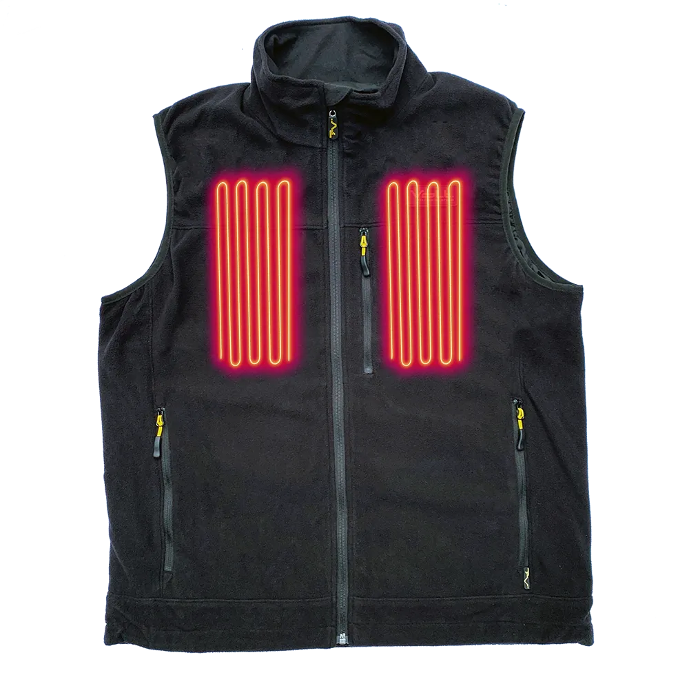 VoltHeat Coho 7V varmevest svart fleece unisex