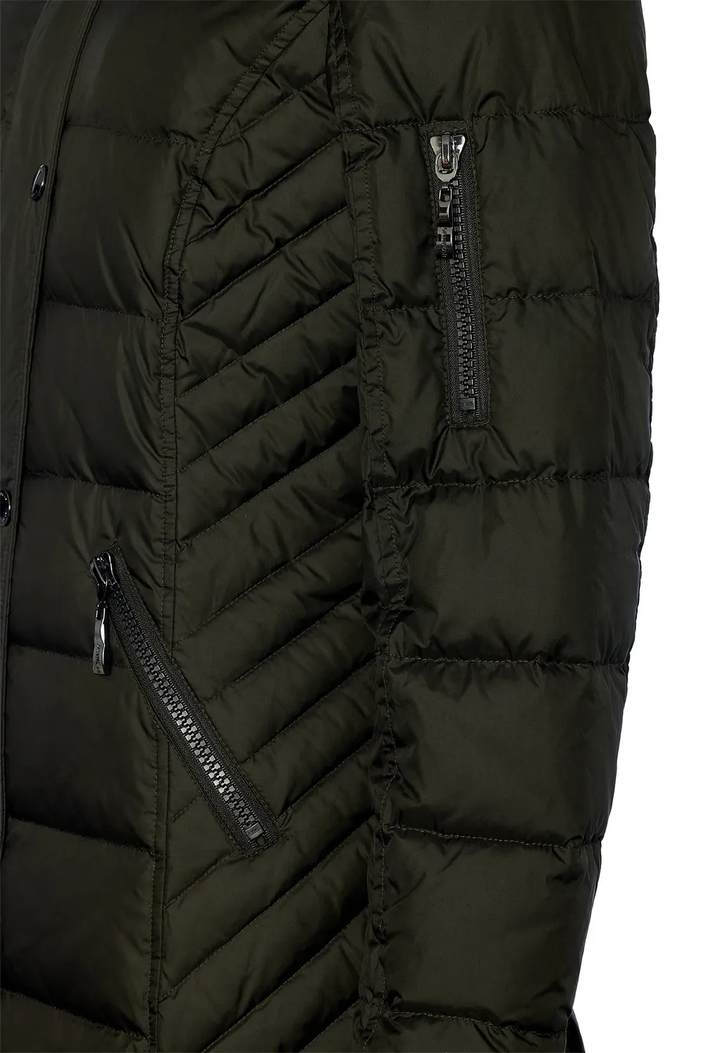 Windfield Alfa R dunjakke hunter green lang