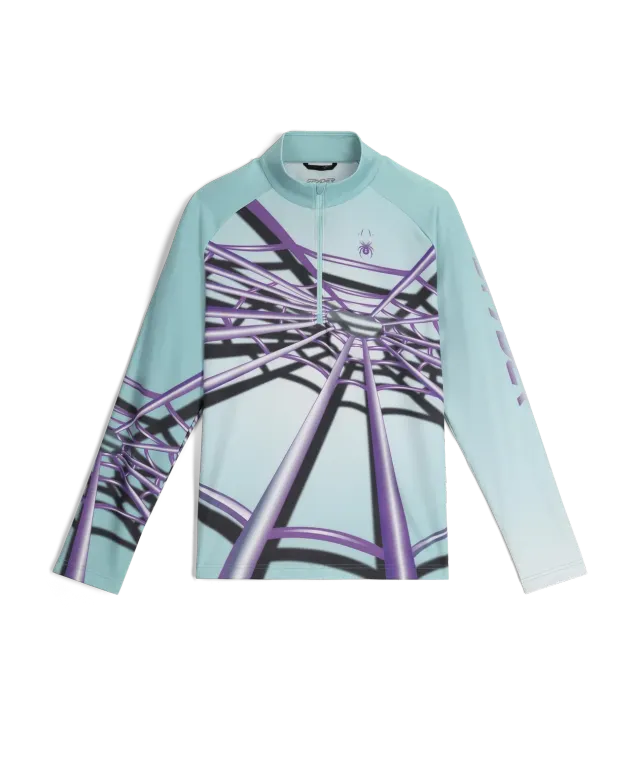 Spyder Legacy Half Zip genser glacier blue stretch
