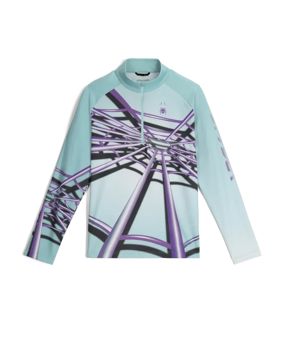 Spyder Legacy Half Zip genser glacier blue stretch